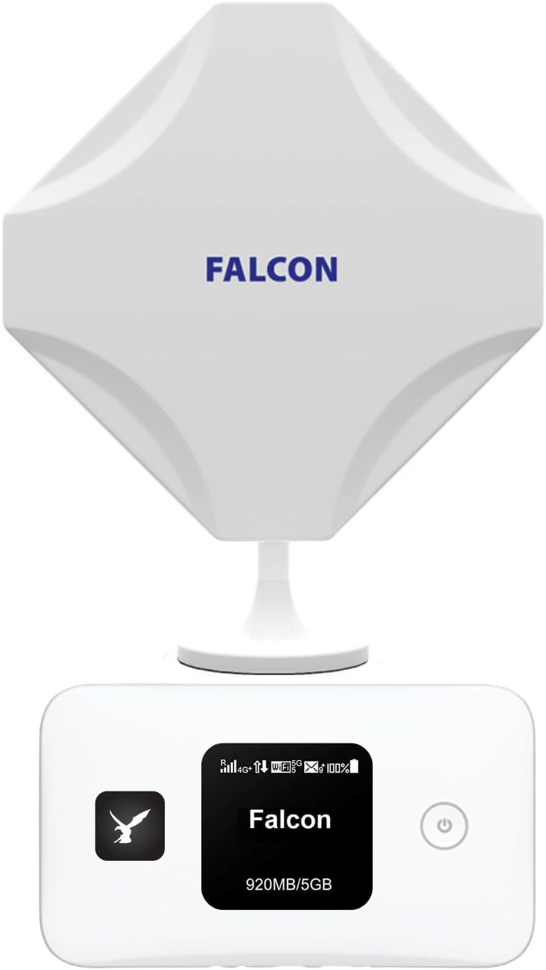 Falcon Evo Mobile 5G Ready Mobile Broadband Internet Kit With 300Mbps Router For Motorhomes And Caravans