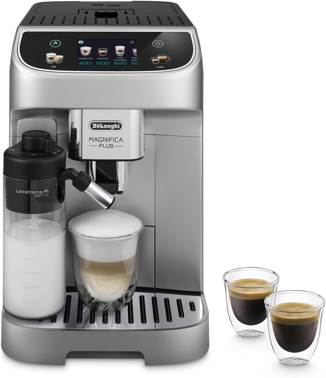 De'longhi Ecam322.70.Sb Magnifica Plus Automatic Coffee Machine With Lattecrema Hot Technology
