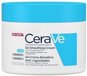 Cerave Sa Smoothing Cream 340G & Blemish Control Face Cleanser 236Ml For Rough & Blemish-Prone Skin