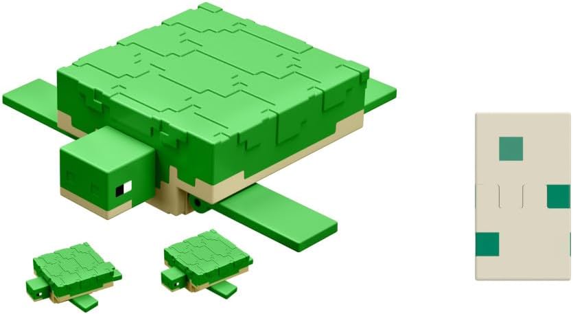 Mattel Minecraft Vanilla Tortoise Action Figure 8.3 Cm