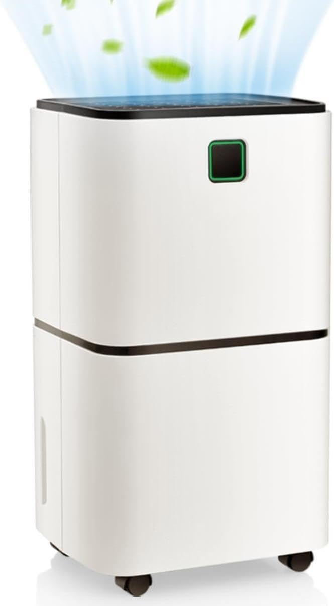 Tangzon 12L/Day Dehumidifier With Digital Humidity Display & Continuous Drainage