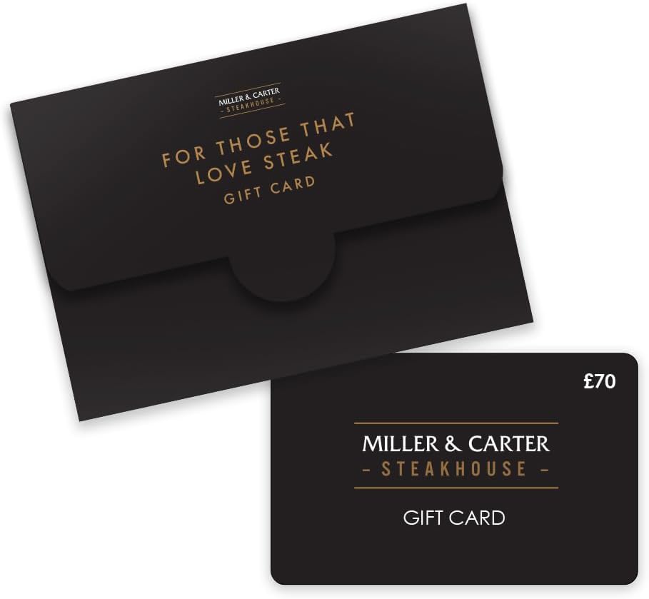 Miller & Carter £70 Gift Card In Premium Envelope