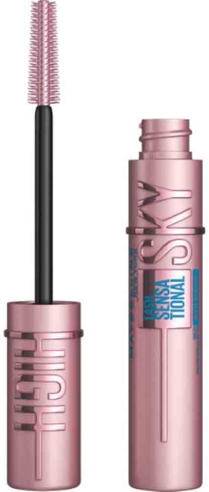 Maybelline Mascara Lash Sensational Sky High Waterproof Volumizing And Thickening Eyelash Lengthening, 01 Very Black