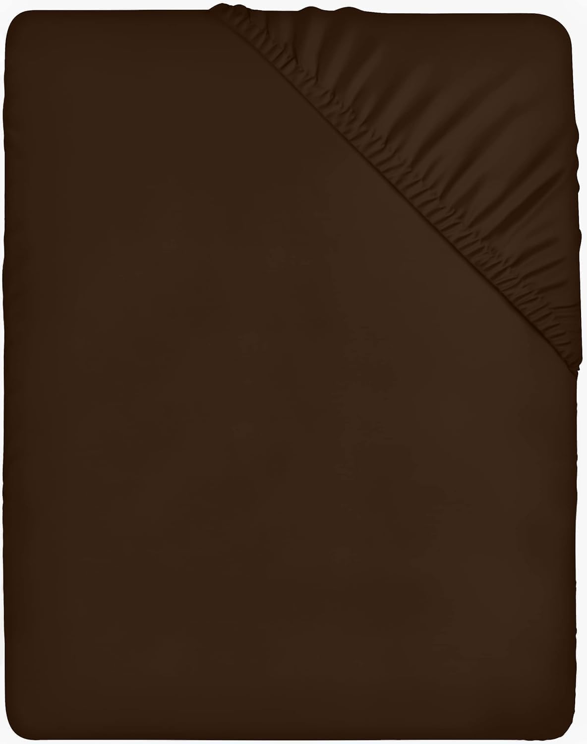Utopia Bedding Double Fitted Sheet - Brown, 35Cm Deep Pocket