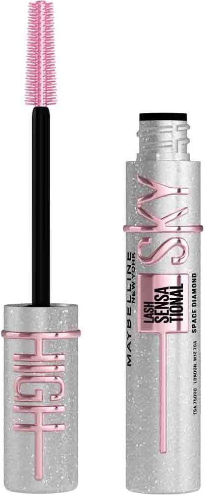 Maybelline Sparkle Mascara Lash Sensational Sky High Volumizing & Thickening Mascara In Space Diamond