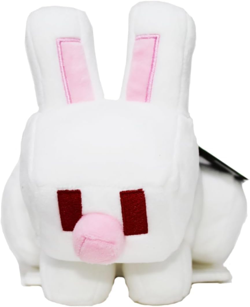 Mattel Minecraft White Rabbit 8 Inch Plush Figure Hwf86
