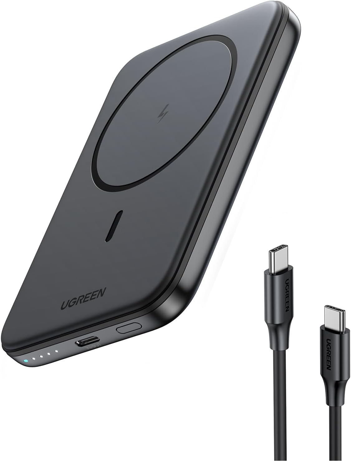Ugreen Nexode Magnetic Wireless Power Bank 5000Mah Fast Charging Compatible With Iphone 16/15/14 Series