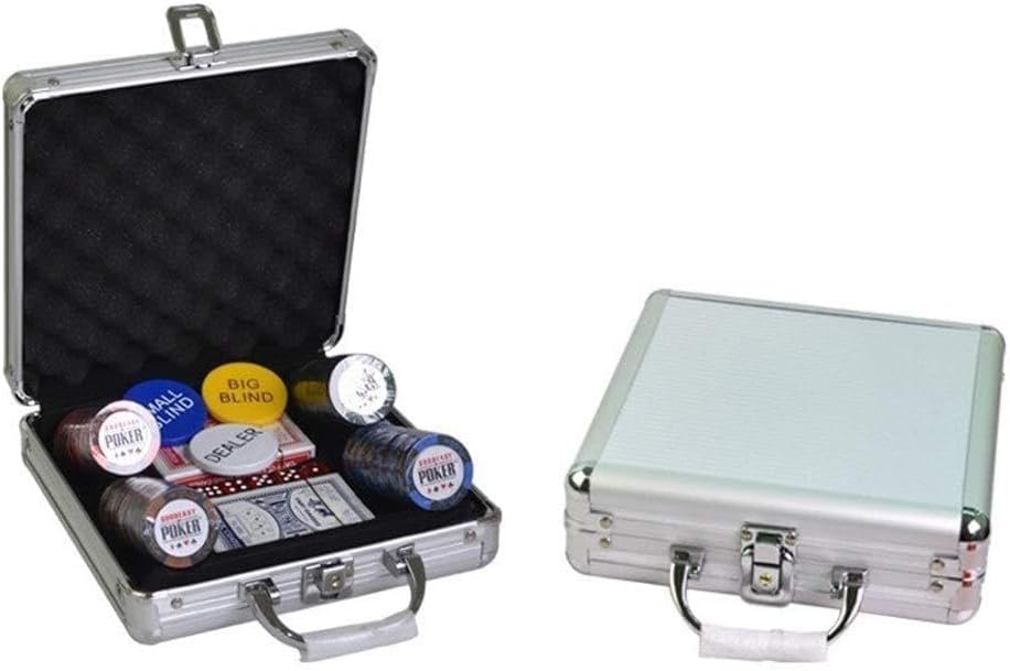 Tx Girl Poker Chips Set With Aluminum Suitcase - 500Pcs Black, 14G Texas Hold'em Poker Chips