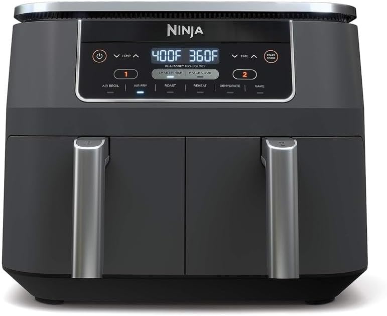 Ninja Dz201 Foodi 6-In-1 2-Basket Air Fryer With Dualzone Technology