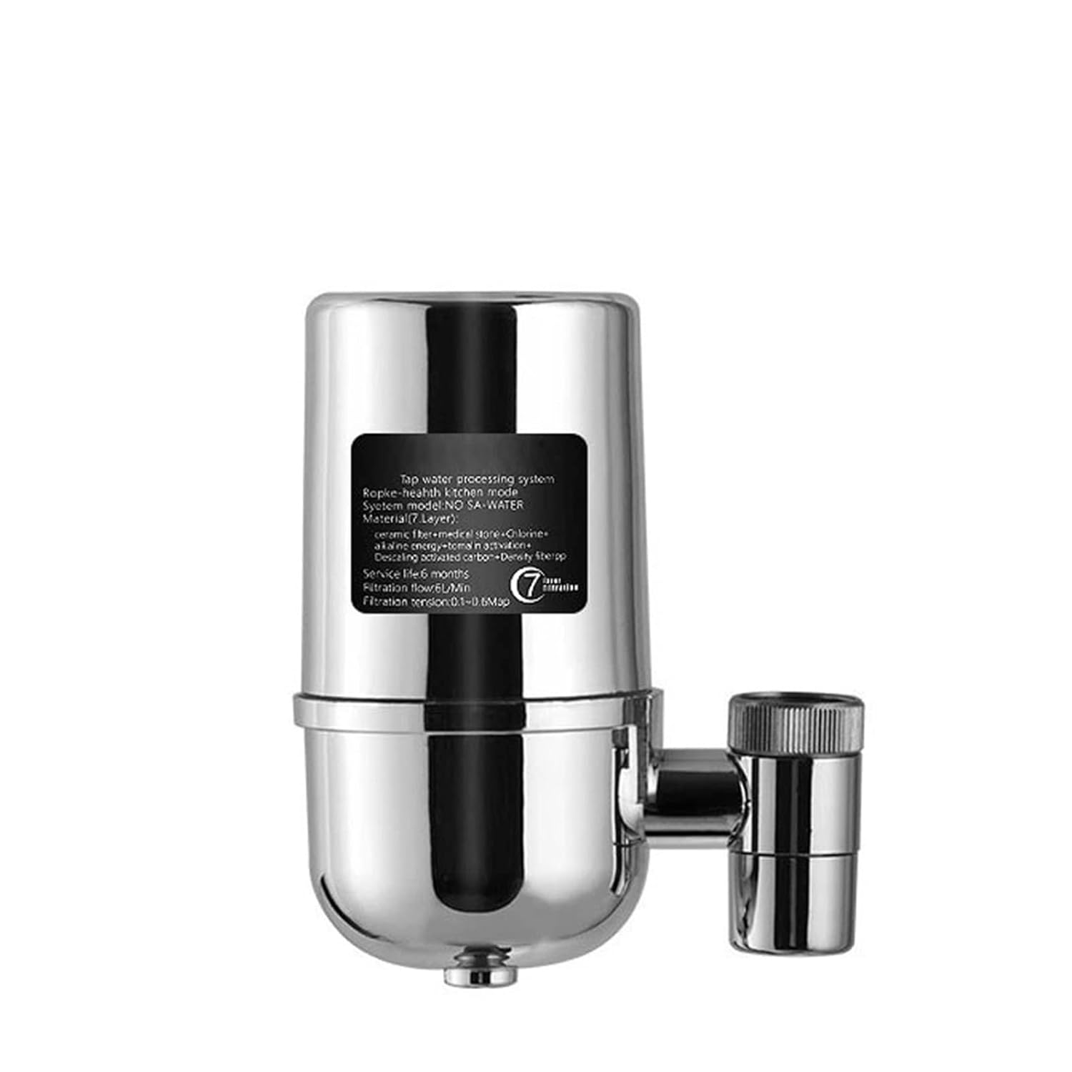 Ngbff Water Filter System, 6-Layer Ceramic Filter Cartridge For Clean Drinking Water