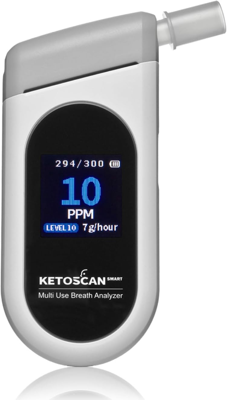 Ketoscan Smart Breath Ketone Analyser & Fat Burn Monitor By Alcodigital Ltd