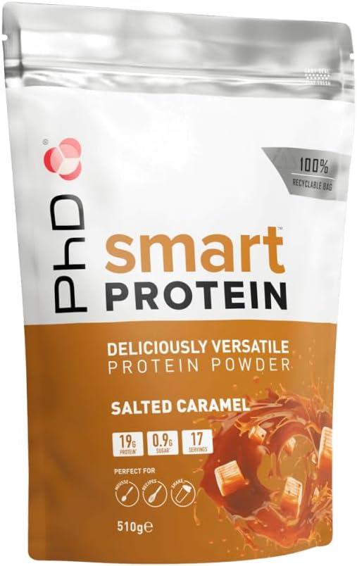 Phd Smart Protein Powder - Salted Caramel Flavour, 510G Bag, 17 Servings