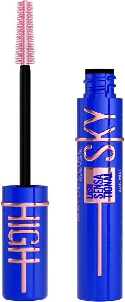 Maybelline Blue Mascara - Lash Sensational Sky High Volumizing & Thickening Mascara With Bamboo Extract