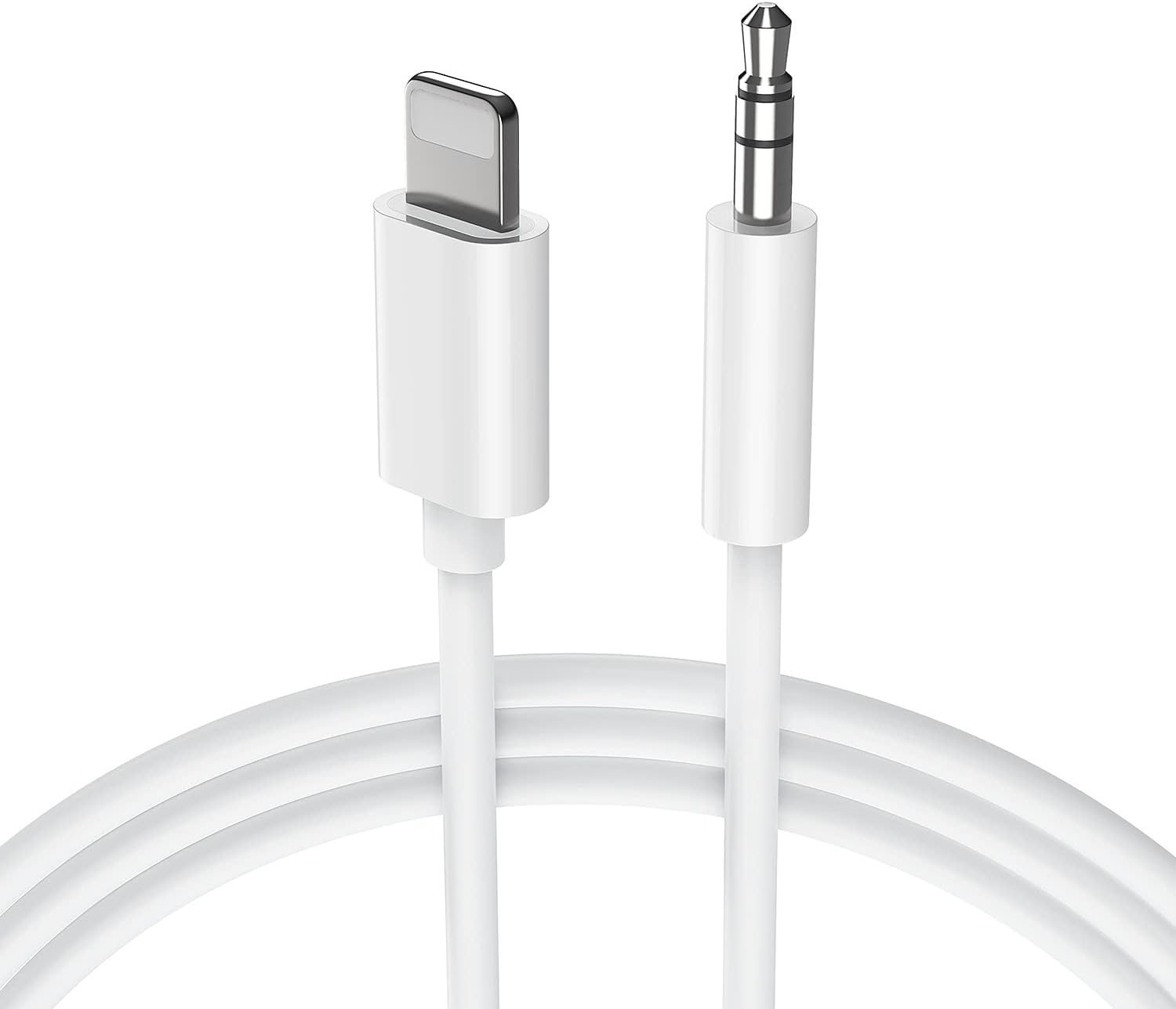 Tzonoo Aux Cable For Iphone 3.5Mm Compatible With Iphone 14/14 Pro/13/13 Pro/12/12 Pro - White (1M)