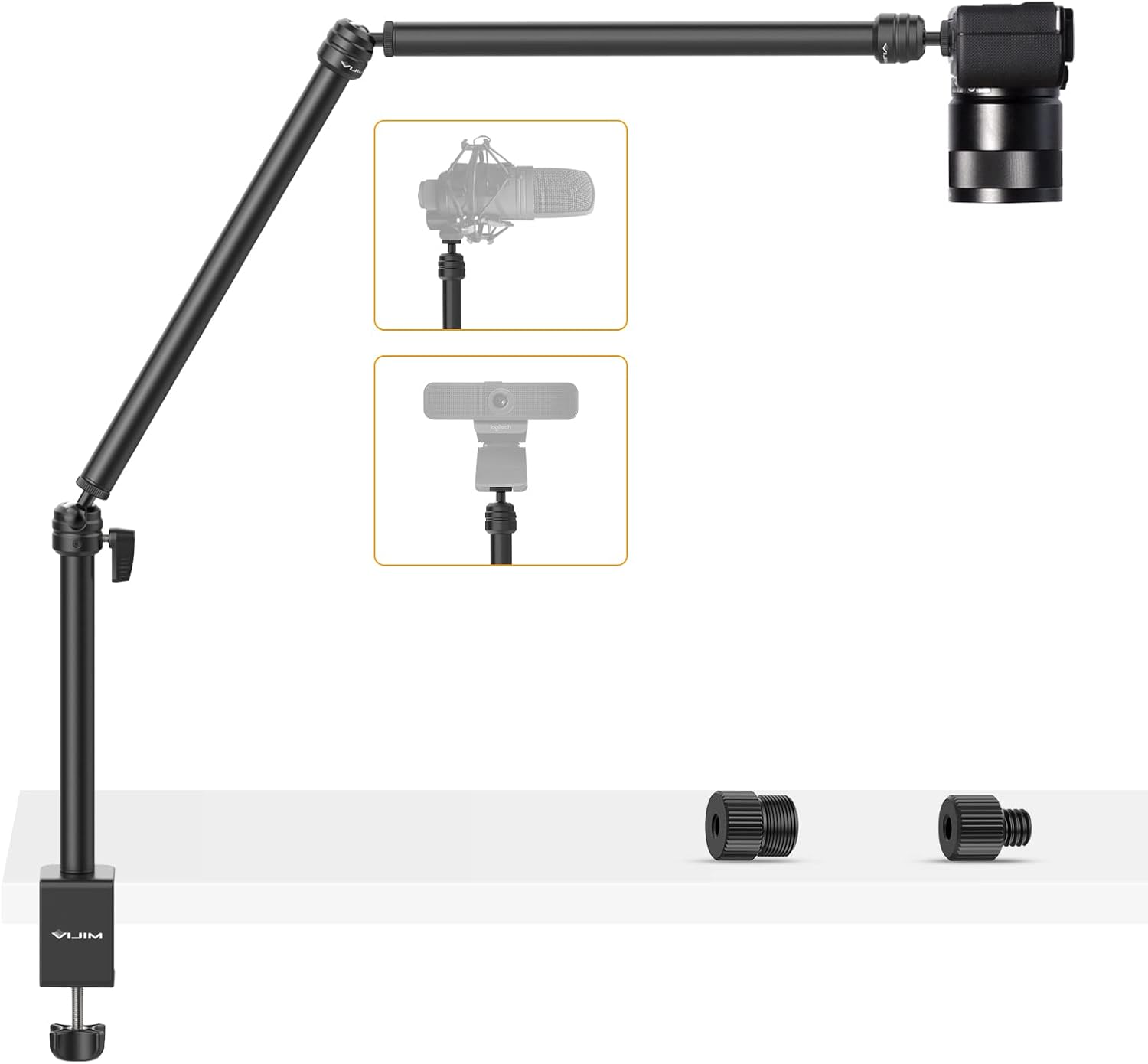 Ulanzi Ls08 Flexible Arm Overhead Camera Mount With 3-Section Pole For Photography And Video