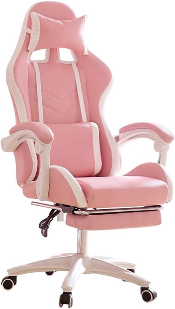 Wotzov Shafay7055 Pink Executive Office Gaming Chair With Ergonomic Support & Adjustable Design
