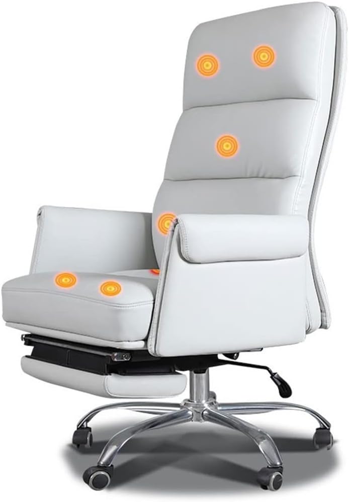 Gffffffjjjjjjjjjjj Ergonomic Computer Gaming Chair With Footrest And 7-Point Massage Functionality