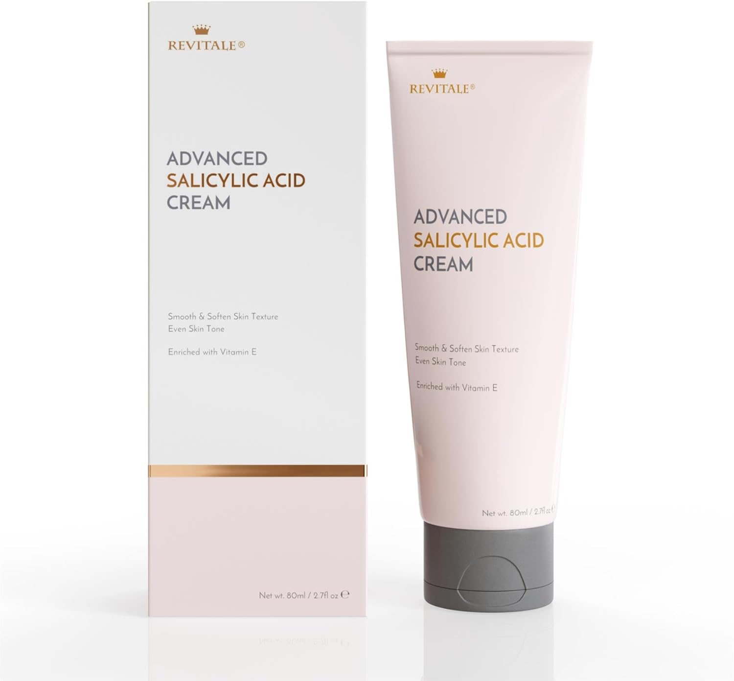 Revitale Advanced Salicylic Acid Cream 80G For Face & Body - Smooths And Softens Skin Texture