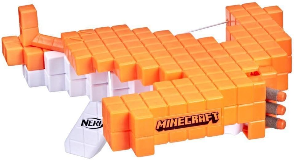 Nerf Minecraft Pillager's Crossbow Dart Blaster Toy