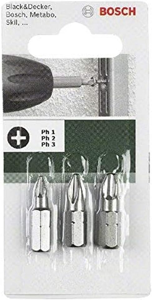 Bosch 2609255967 25Mm Screwdriver Bit Set (3 Pieces)