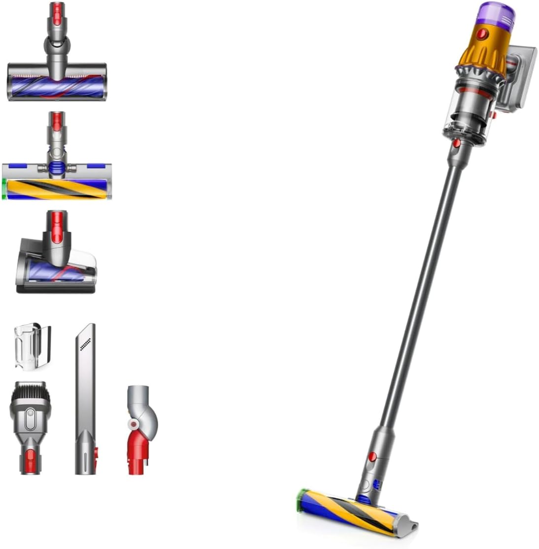 Dyson V12 Detect Slim Absolut Vacuum Cleaner, 1200W, Gray, Model 394167-01