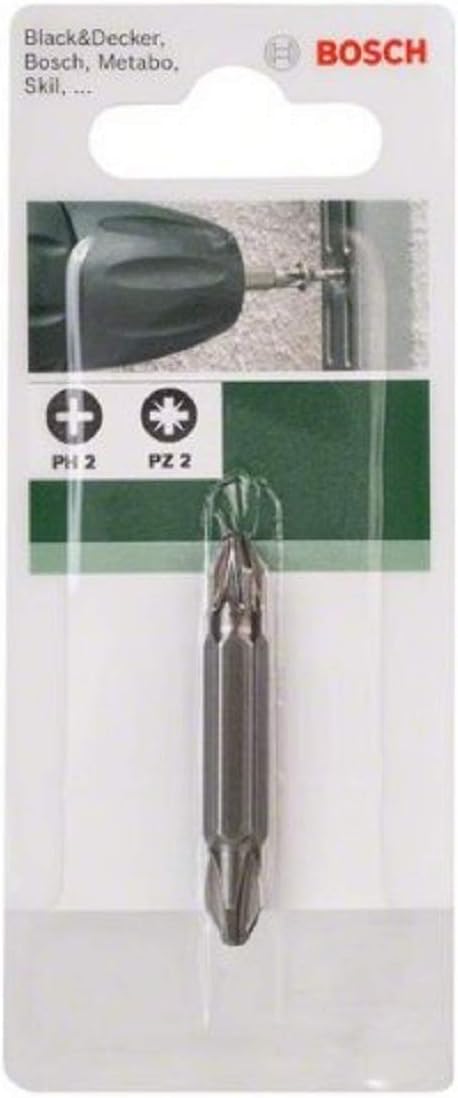 Bosch 2609255955 Double Ended 45Mm Screwdriver Bit (Ph 2 - Pz 2)