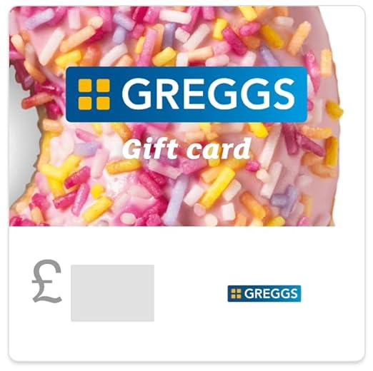 Greggs Gift Card - Email Delivery, £10-£100 Load Value