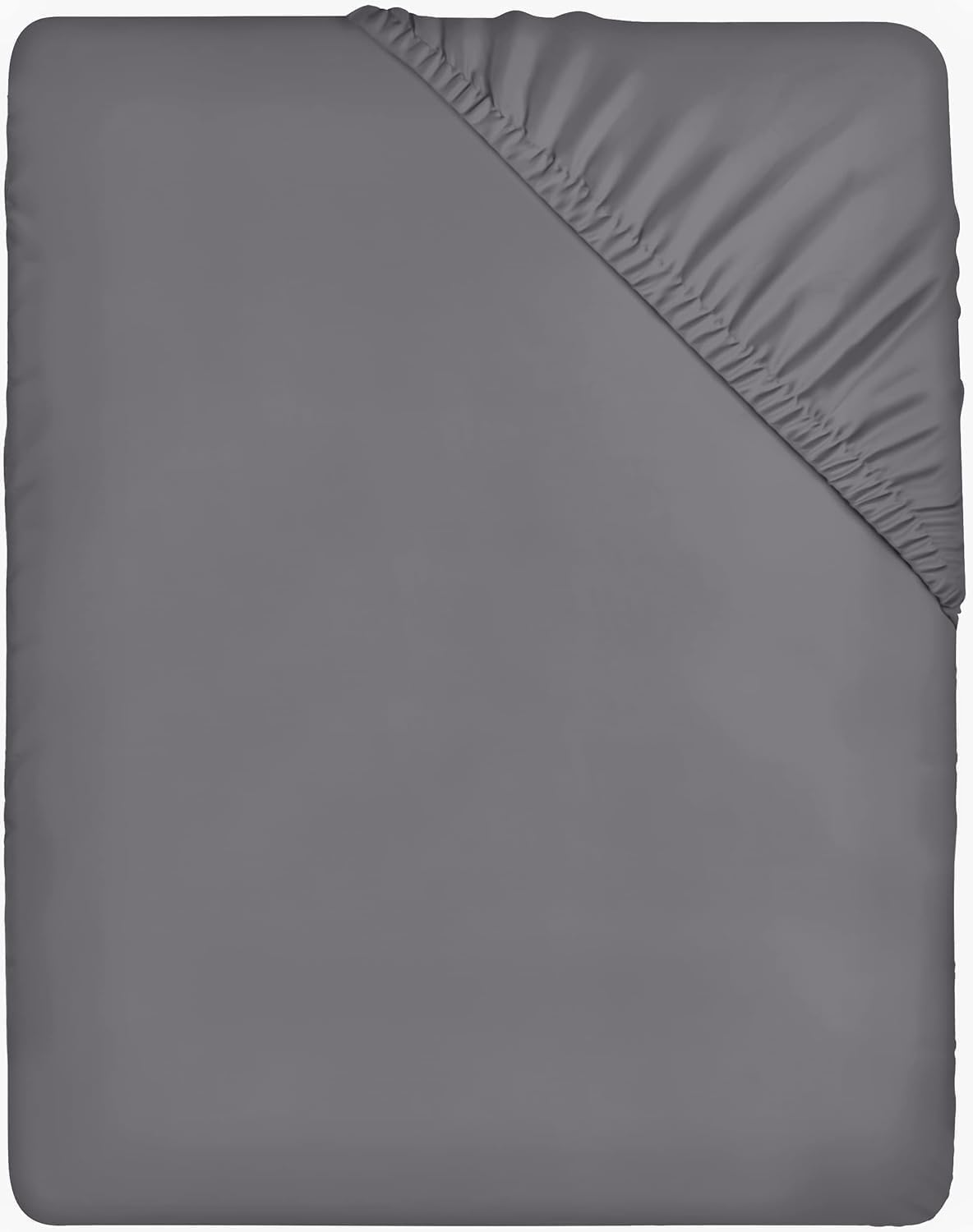 Utopia Bedding Small Double Fitted Sheet - Grey, 4Ft, Deep Pocket 12 Inch