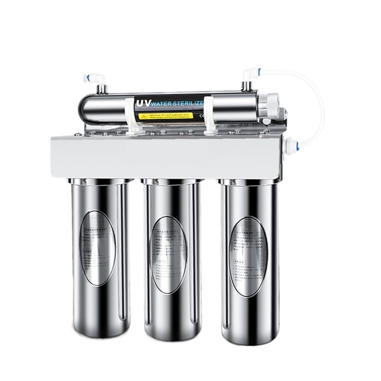 Ngbff Water Filter System, 4-Stage Uv Purifier With 0.01 Micron Filtration, Stainless Steel Under Sink Water Filter
