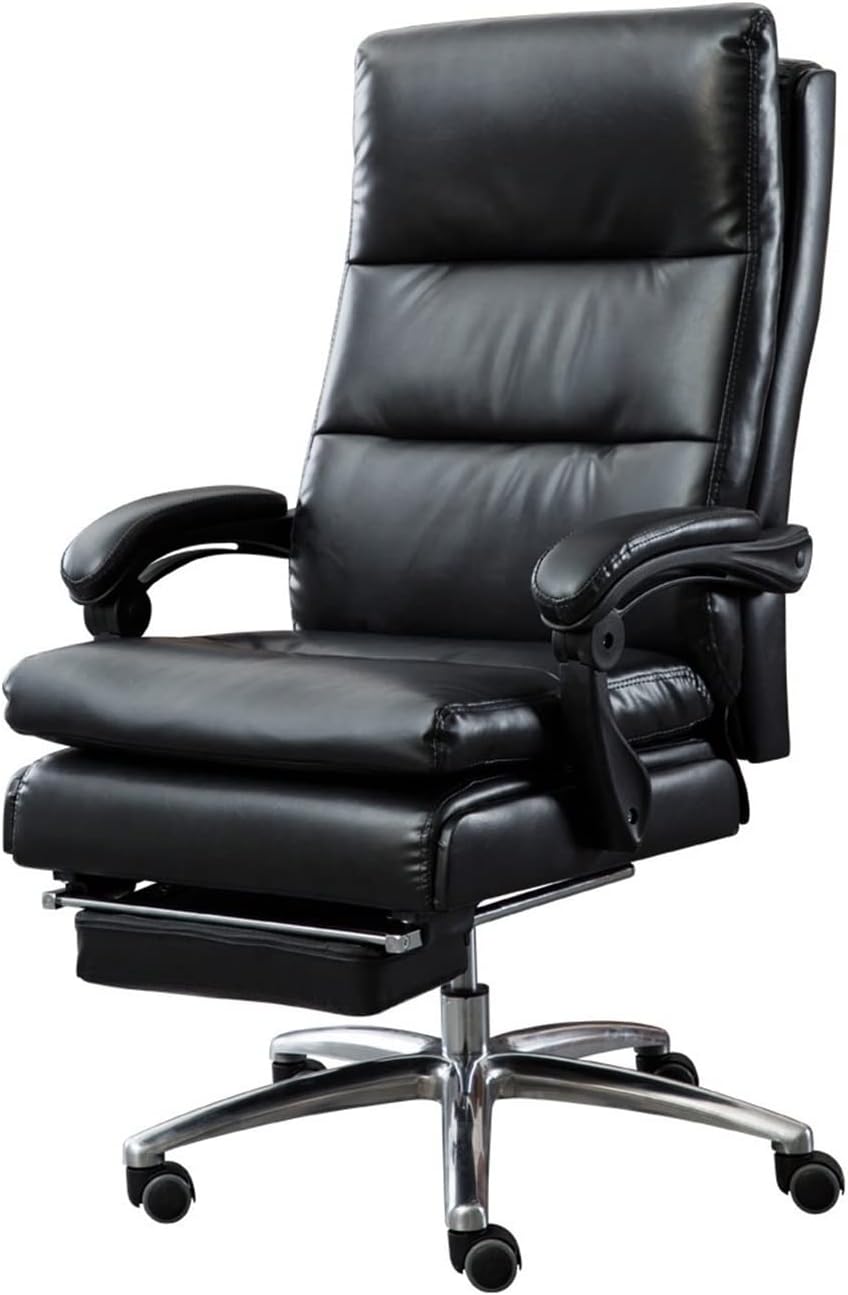 Klajhhsssssssss Boss Chair Computer Gaming Chair Cowhide Adjustable Massage Office Chair