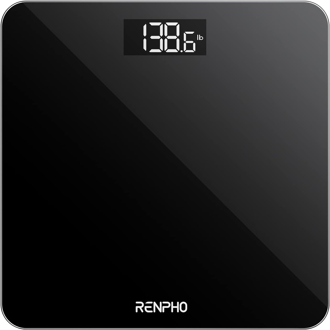 Renpho Digital Bathroom Scales With High Precision Sensors, Black Core 1S Model