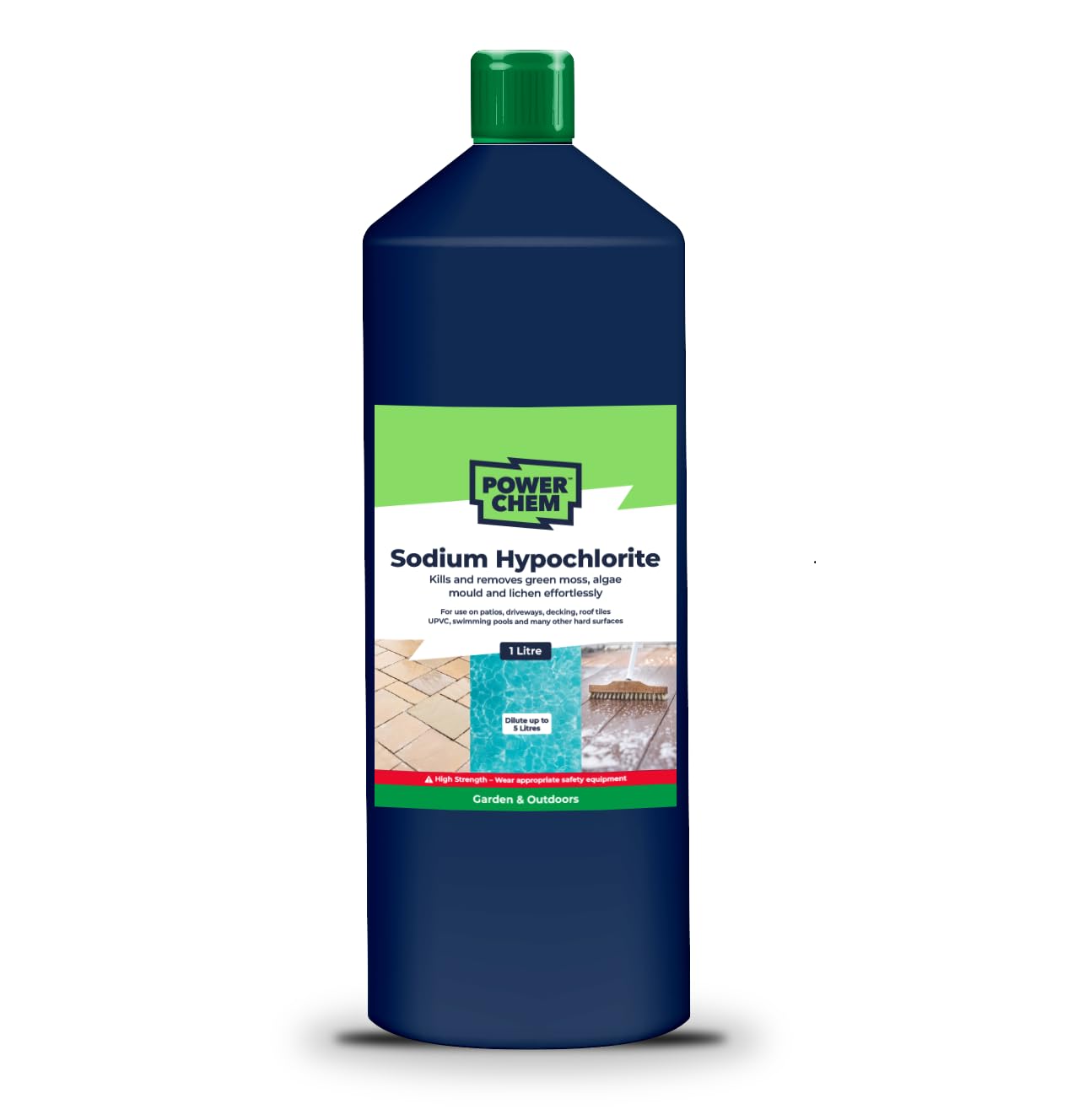 Powerchem Sodium Hypochlorite 15% Patio Cleaner 1L