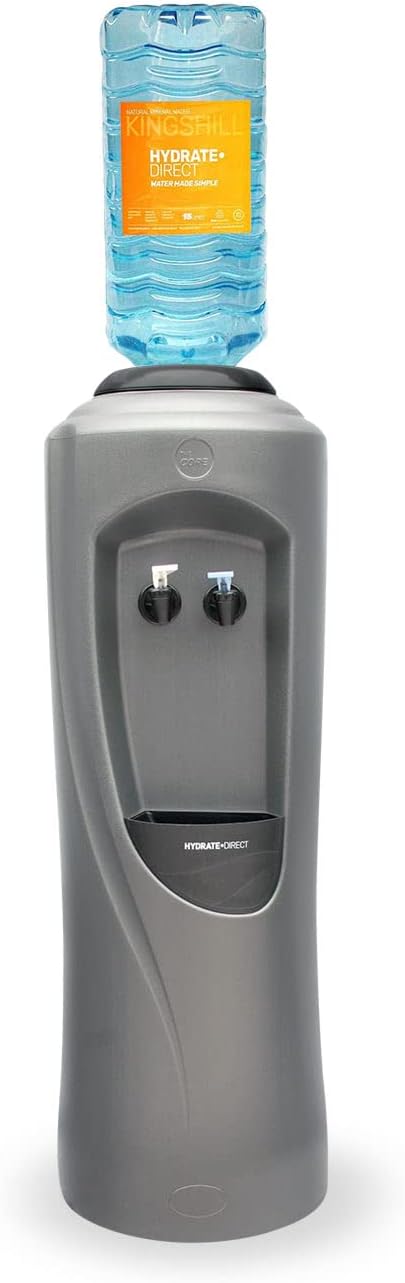 Hydrate Direct Core Floor-Standing Bottled Water Cooler Dispenser Grey/Black