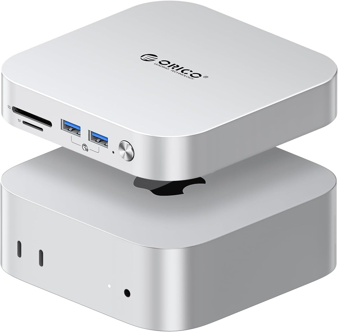 Orico Mac Mini M4 Dock - 9-In-1 Aluminum Hub With Ssd Enclosure And Superfast Data Transfer