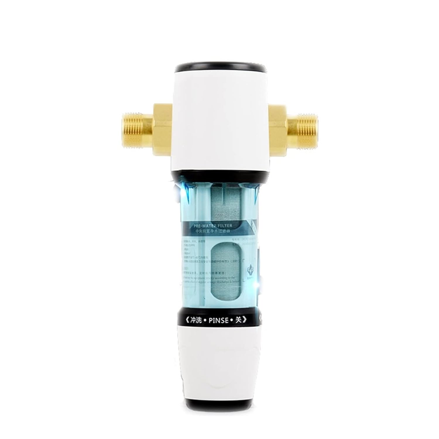 Ngbff Water Filter System Dn20 - Whole House Pre-Filter With 40-Micron Stainless Steel Filter And Auto Backwash