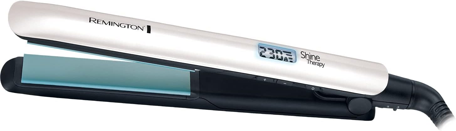 Remington Shine Therapy Hair Straightener S8500 With Advanced Ceramic Coating & Moroccan Argan Oil