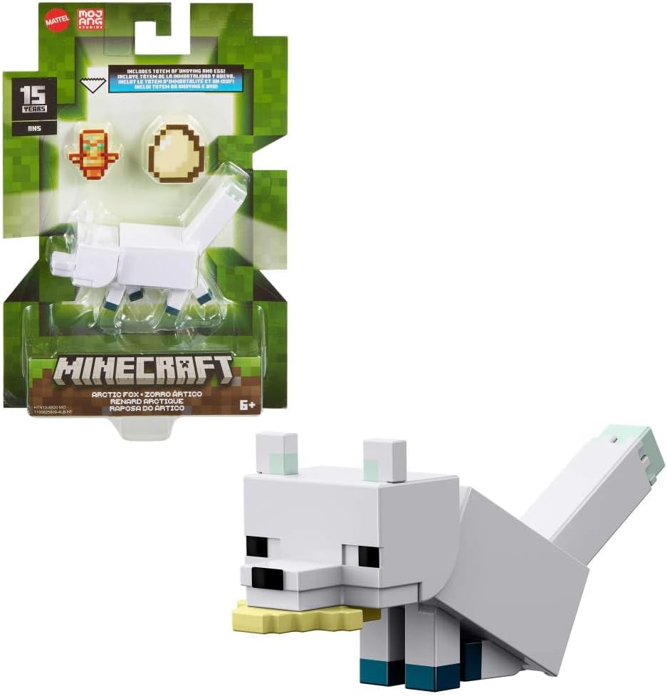 Mattel Minecraft Polar Fox Action Figure 8.3Cm