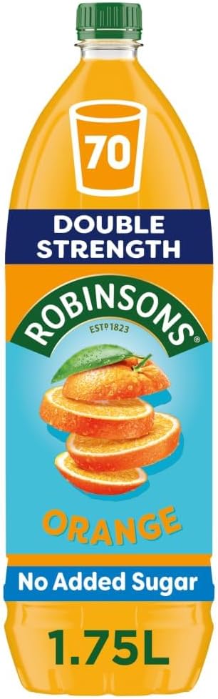 Robinsons Double Strength Orange No Added Sugar Squash 1.75L