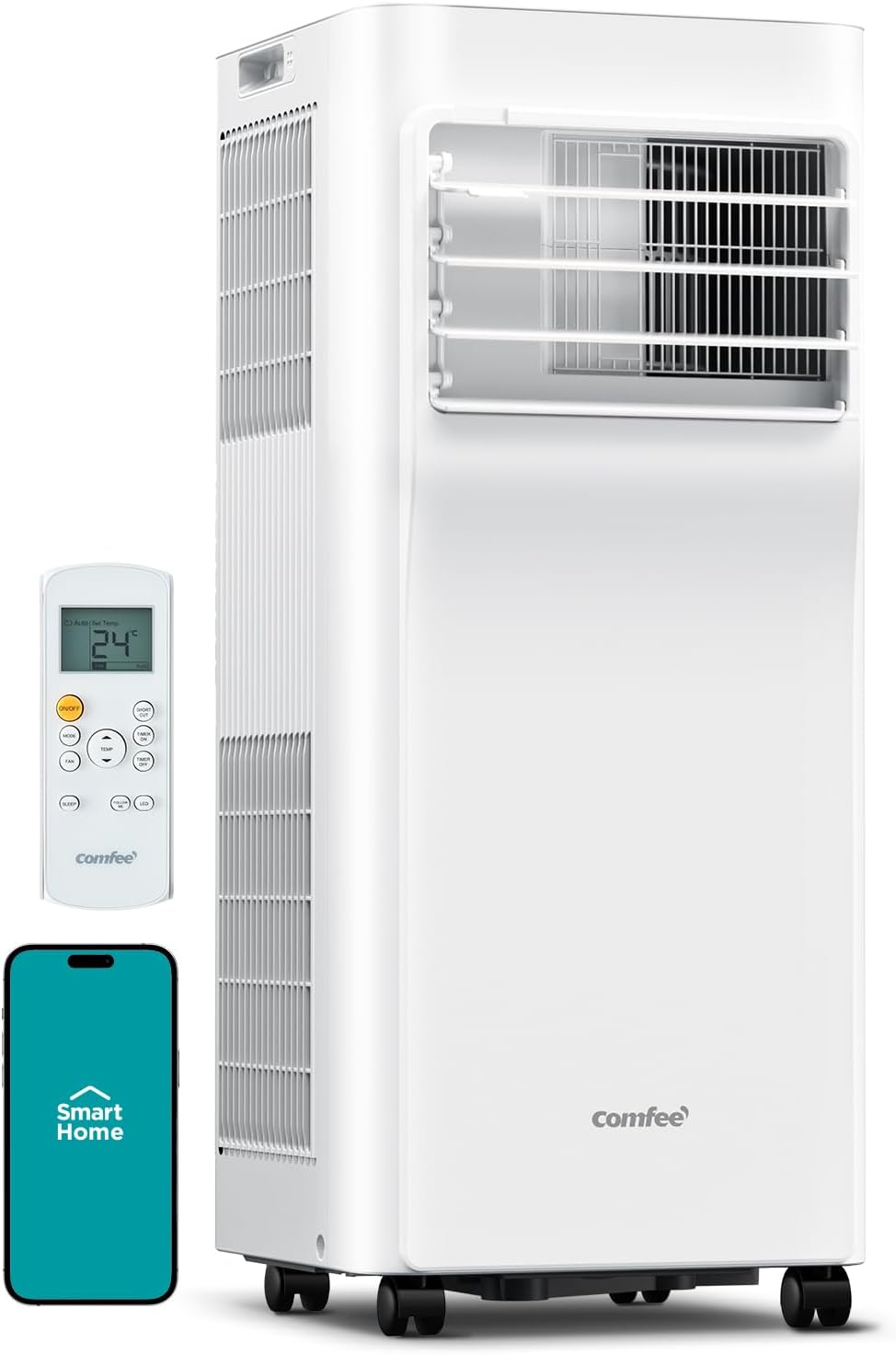 Comfee' 9000 Btu Portable Air Conditioner With Wifi App Control & Dehumidifier