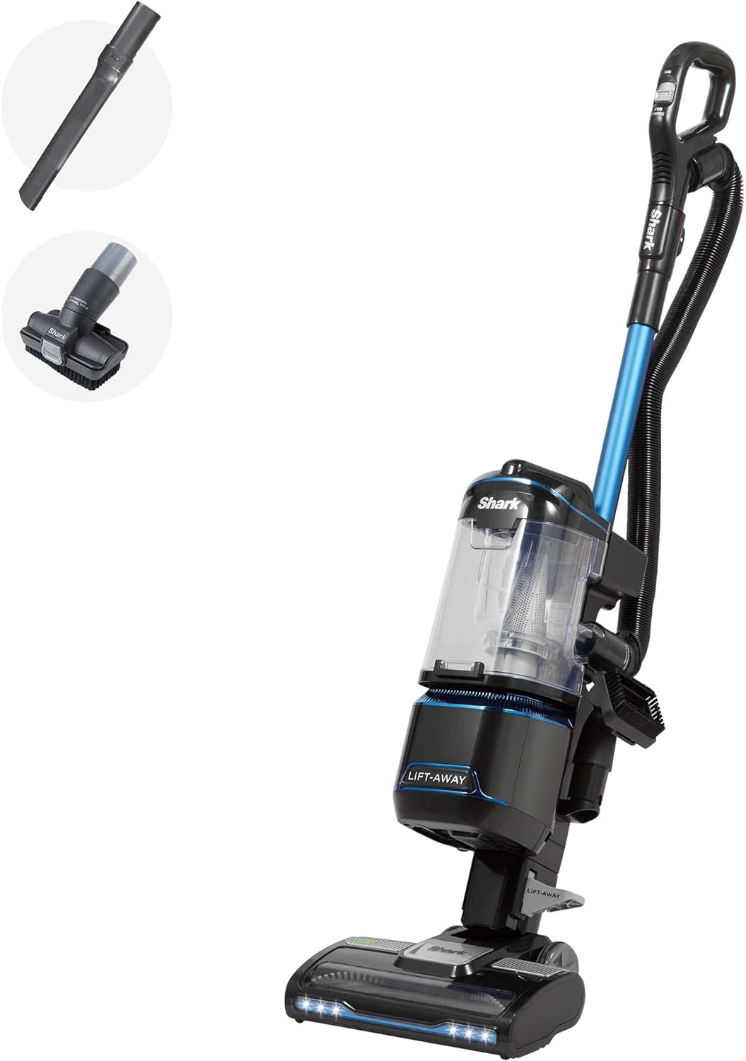 Shark Nv602Uk Corded Upright Vacuum Cleaner With Lift-Away Technology, 1.1L Capacity, Blue/Black