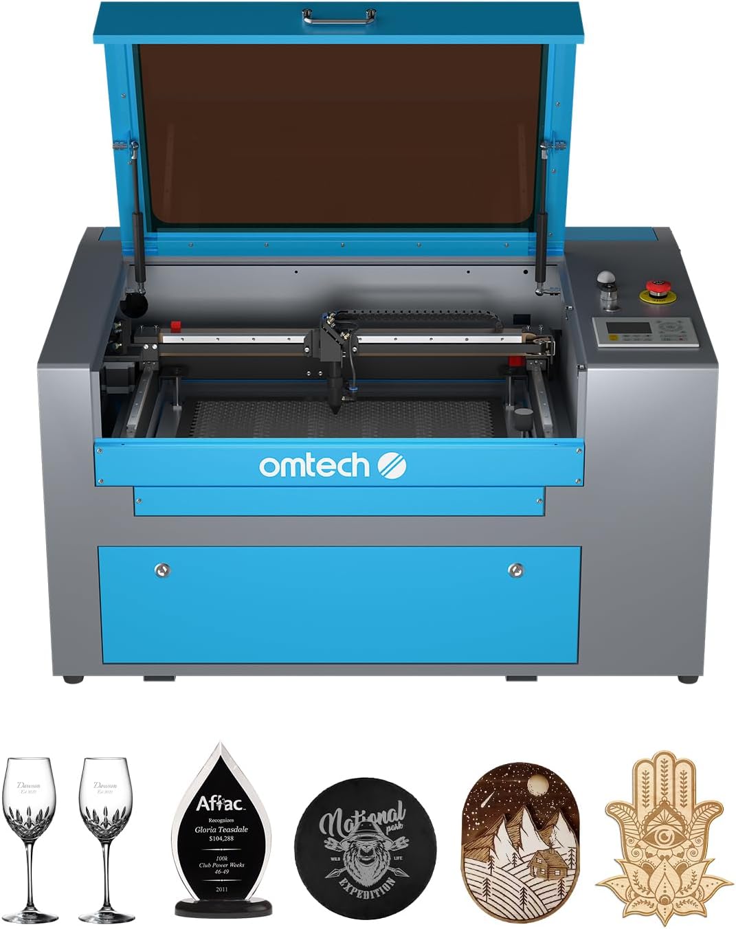 Omtech 50W Co2 Laser Engraving Machine, 300X500Mm Work Bed Laser Engraver Cutter