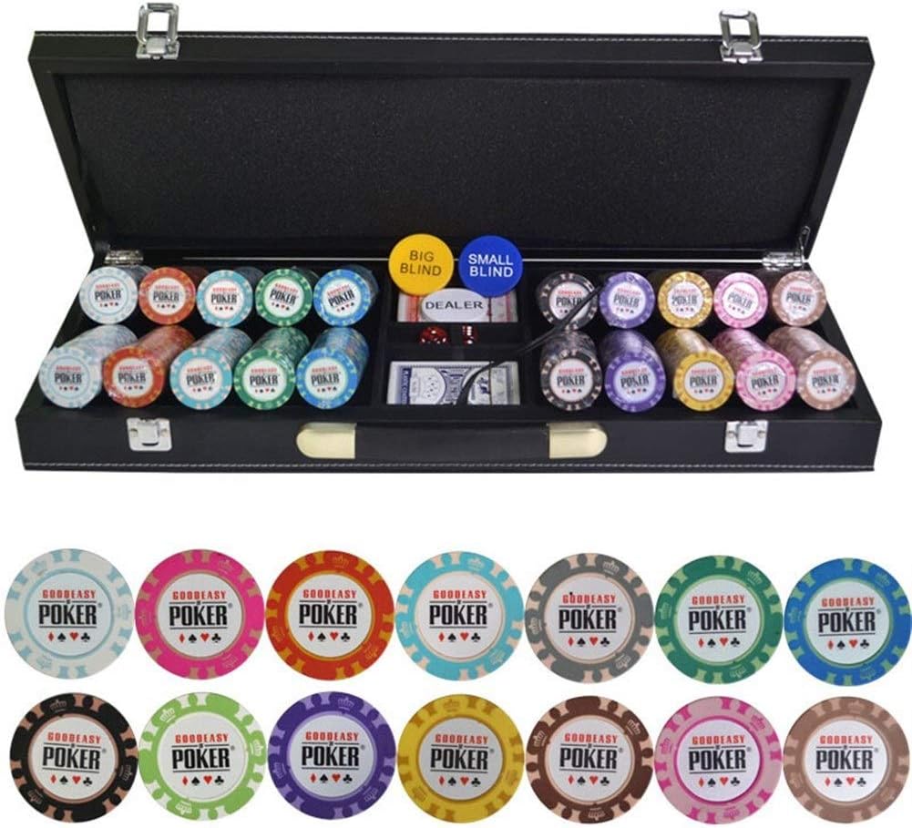 Tx Girl Poker Chip Set 500Pcs With Leather Case & Table Cloth