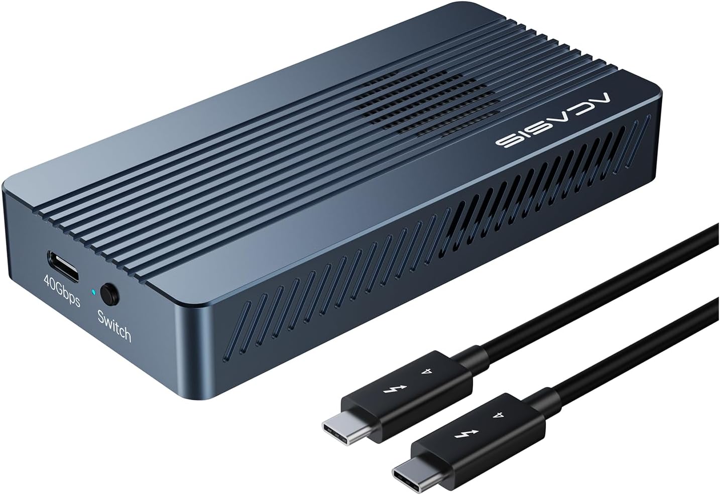 Acasis 40Gbps M.2 Nvme Ssd Enclosure - Built-In Cooling Fan, Thunderbolt 3/4 & Usb Compatible