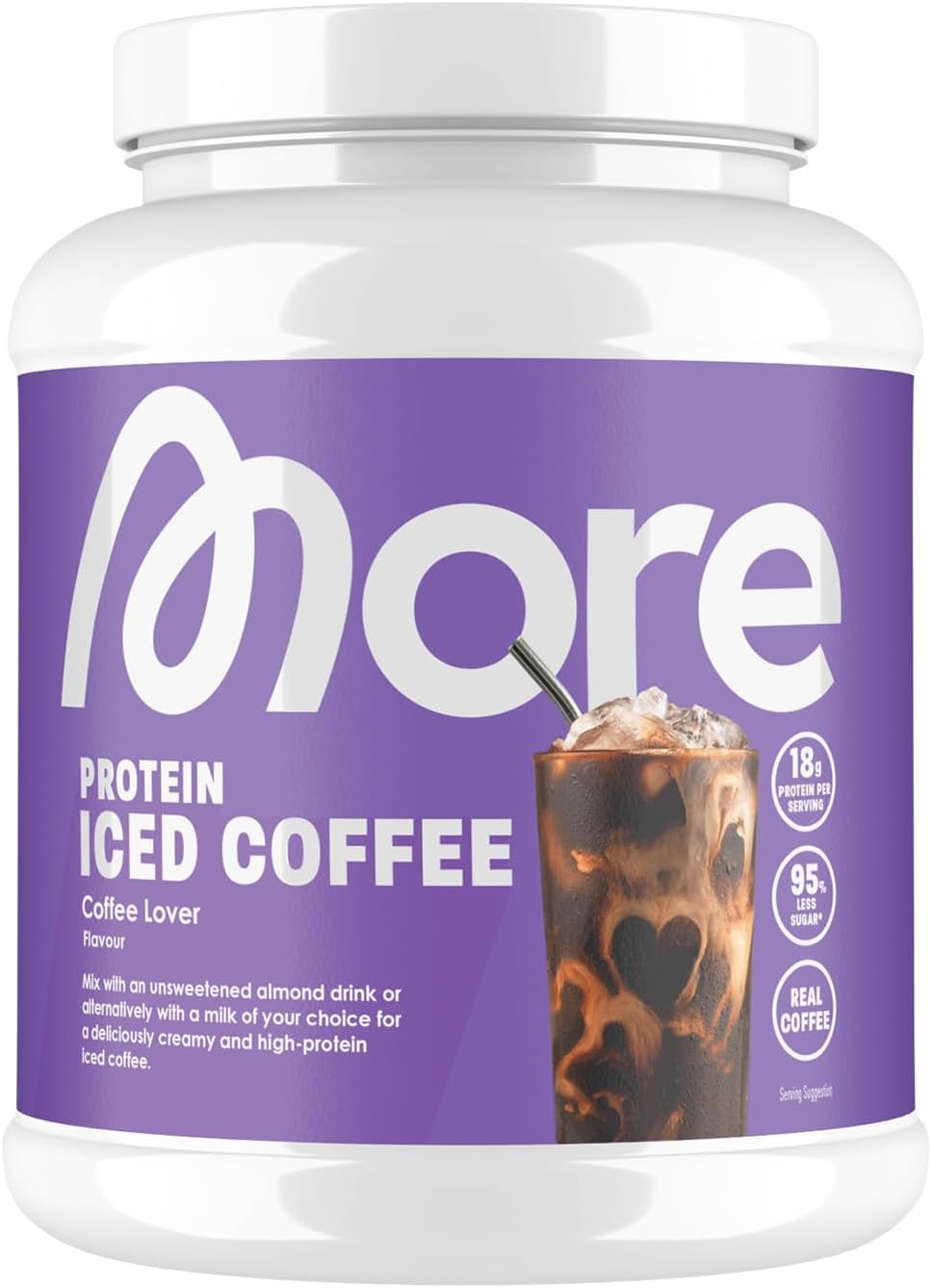 More Nutrition More Protein Iced Coffee 500G Powder With 14G Protein Per Serving