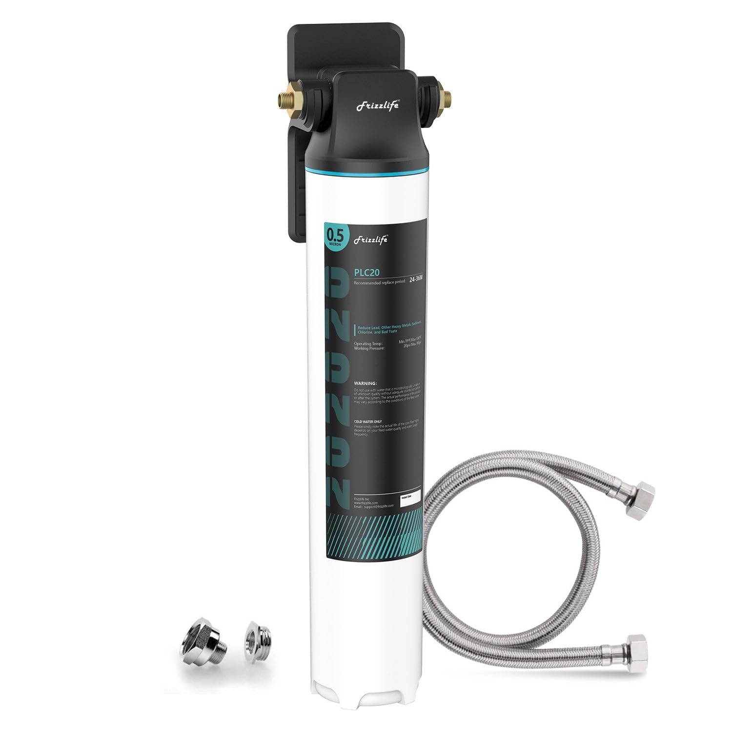 Frizzlife Sw20 Under Sink Water Filter System, Nsf/Ansi 53&42 Certified
