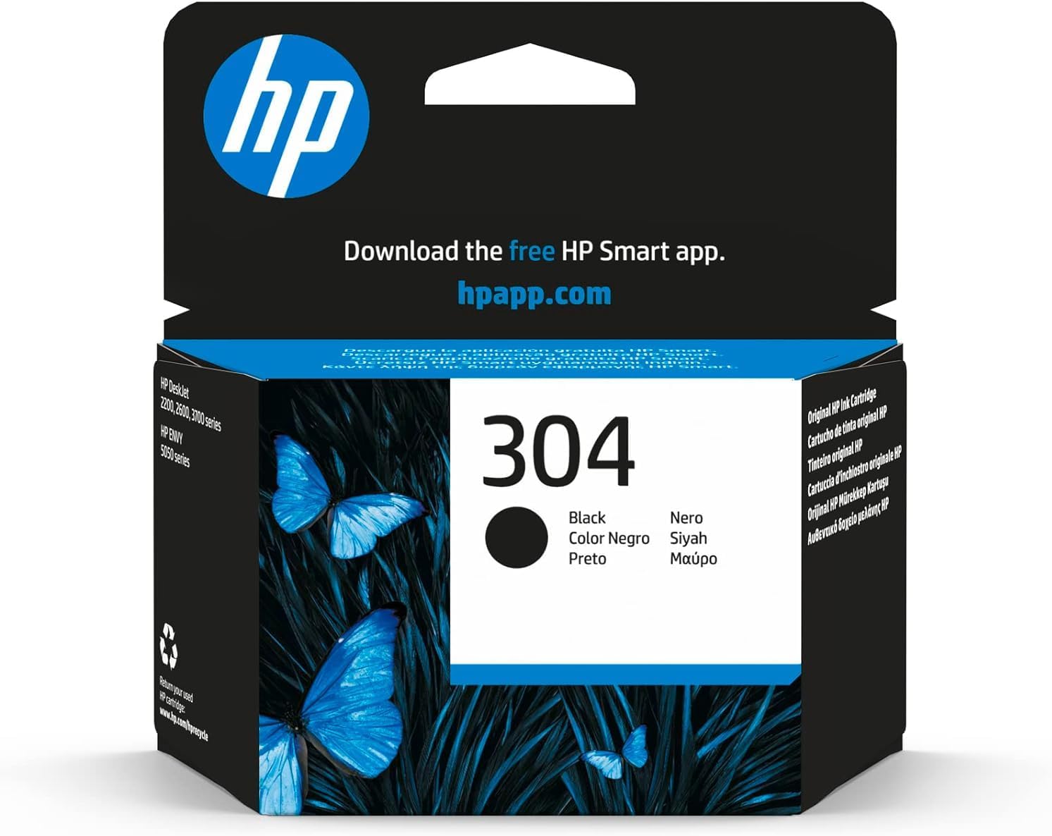 Hp N9K06Ae 304 Original Black Ink Cartridge