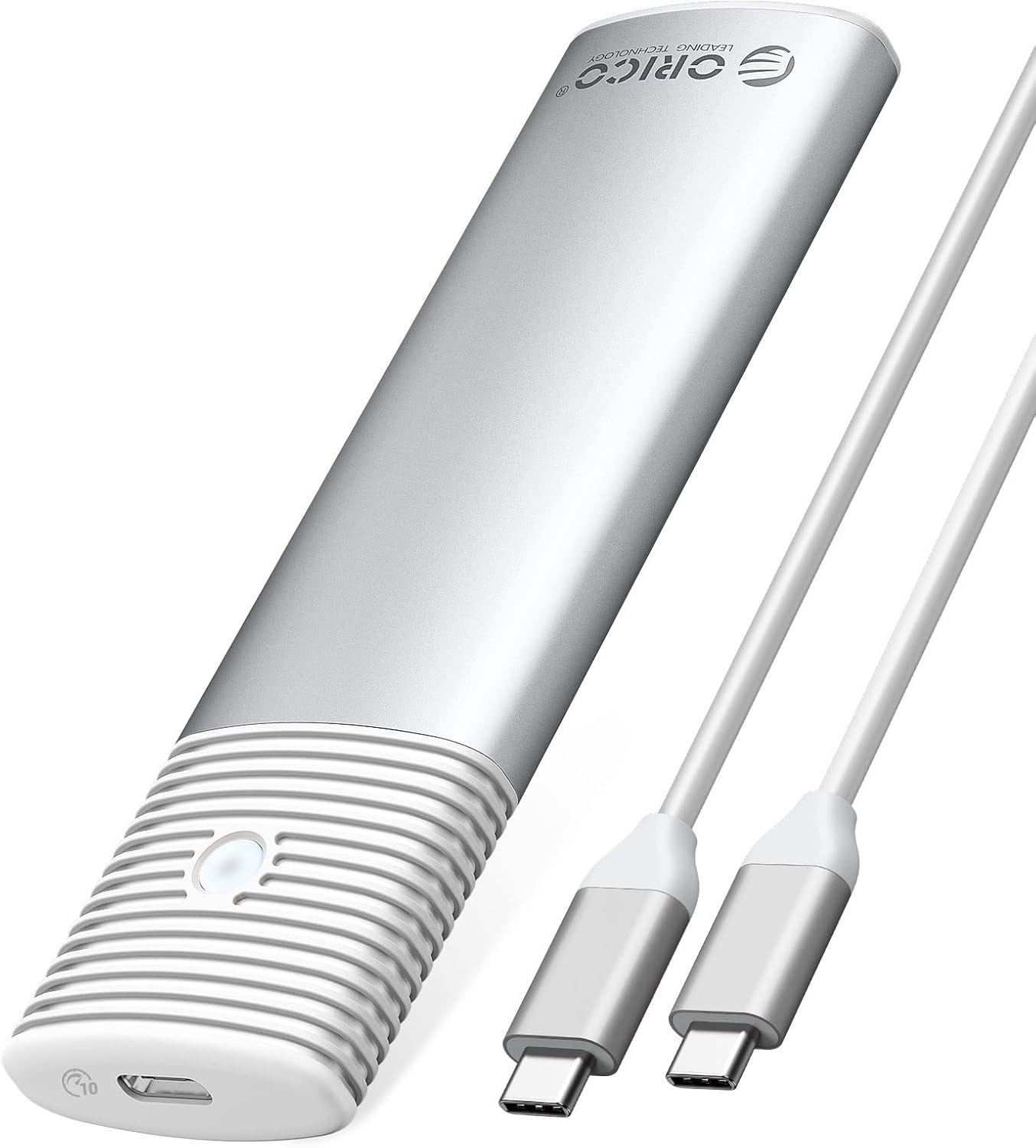 Orico Aluminum M.2 Nvme Ssd Enclosure - Tool-Free 10Gbps Usb C Adapter Compatible With Thunderbolt 3