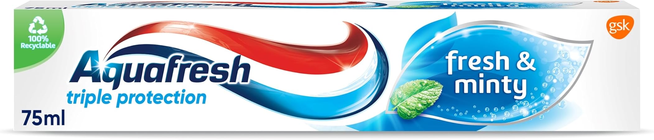 Aquafresh Fresh And Minty Fluoride Toothpaste 75Ml