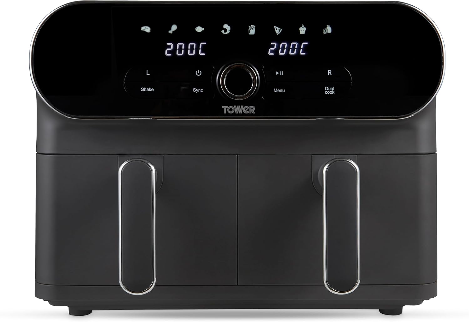 Tower T17138 Vortx Elite 10.4L Dual Basket Air Fryer With Sync Finish