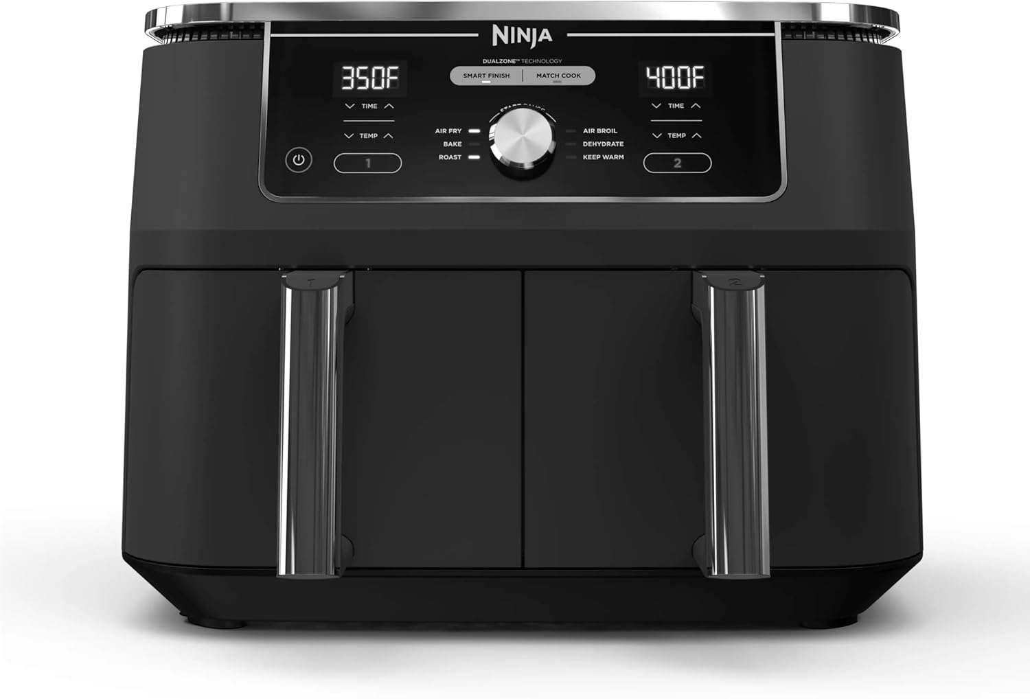 Ninja Dz401 Foodi 10 Quart 6-In-1 Dualzone Xl Air Fryer Grey